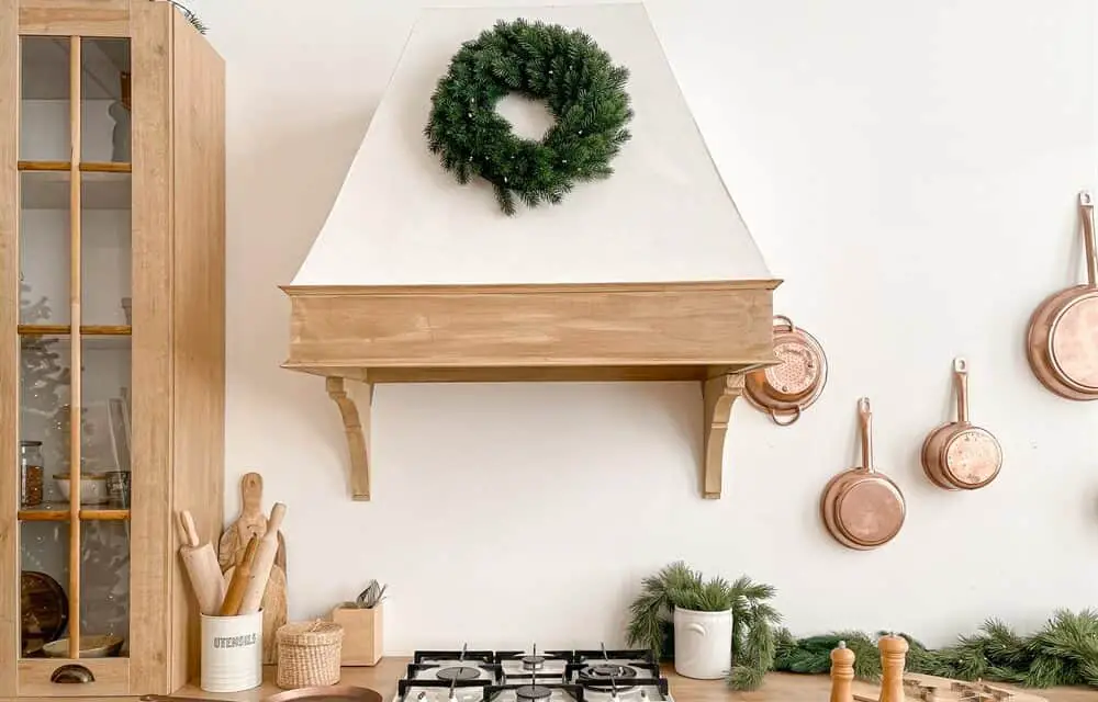 How Do You Hang A Wreath On A Kitchen Hood?