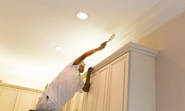 How To Reach Above The Kitchen Cabinets To Paint