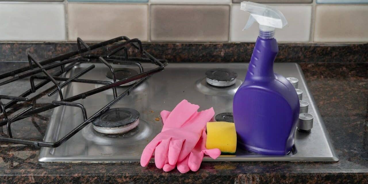 7 Tips for How to Get Cooked On Grease Off the Stove Top Shiny Clean