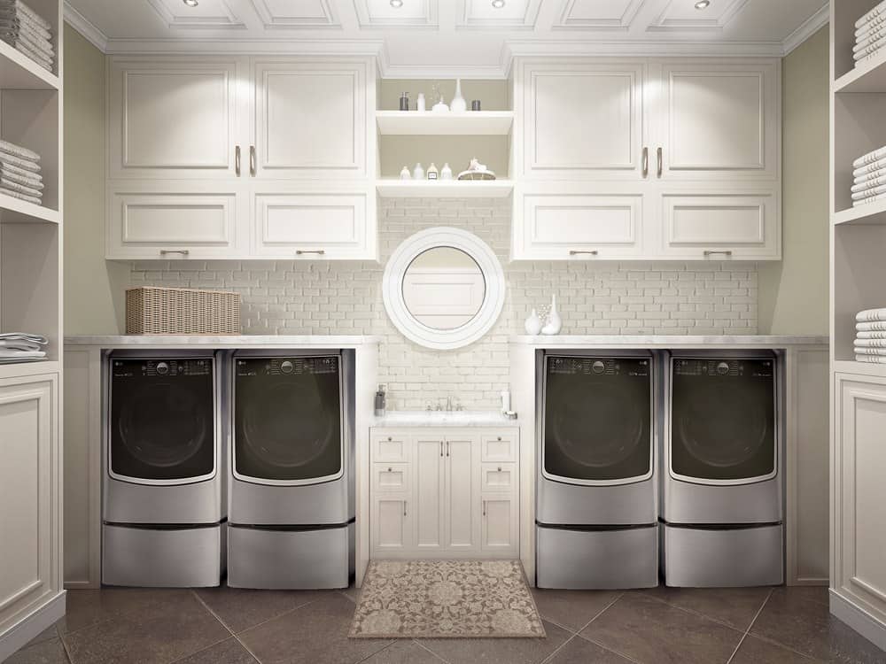 Should Your Laundry Room Cabinets Reach The Ceiling?