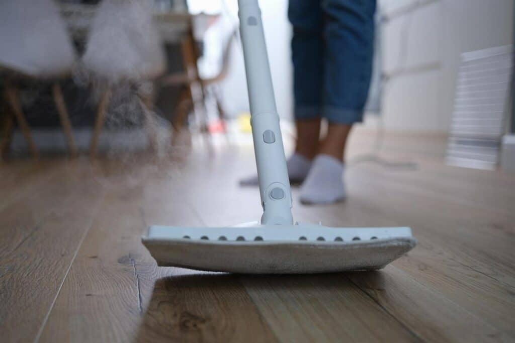 Steam Mop on Hard wood Floor Tile