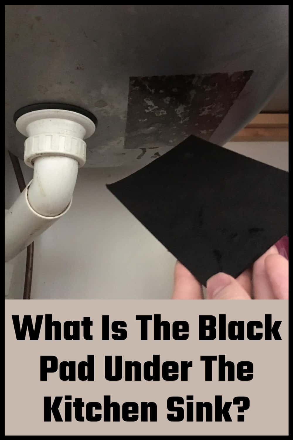 What Is The Black Pad Under The Kitchen Sink? Shiny Clean Kitchen