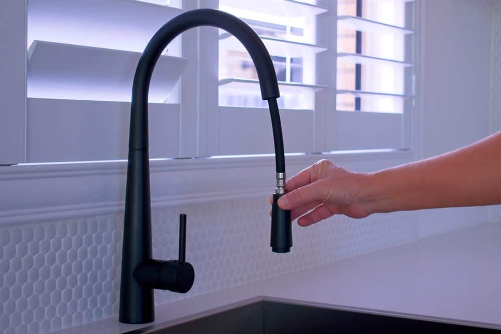Using a matte black faucet in the kitchen