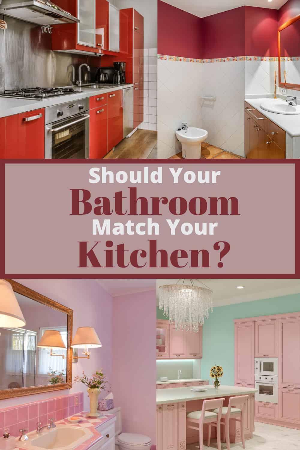 Should Your Bathroom Match Your Kitchen? Shiny Clean Kitchen