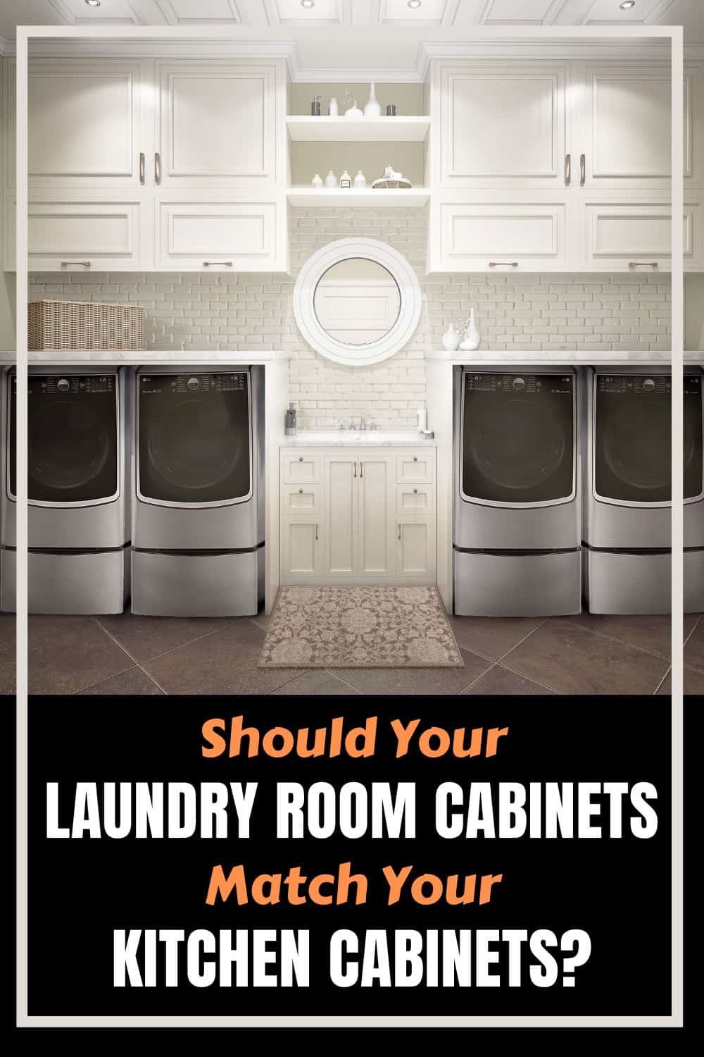 laundry room cabinets do not need to match kitchen cabinets